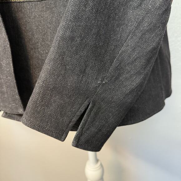 Coldwater Creek Embroidered Beaded Blazer Women's Suit Jacket Brown 12 - Picture 5 of 8